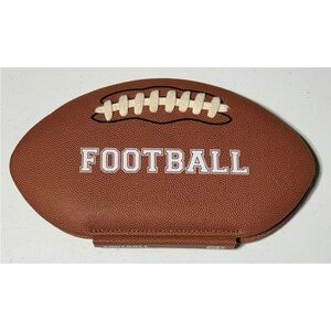 Brown Football with White Laces